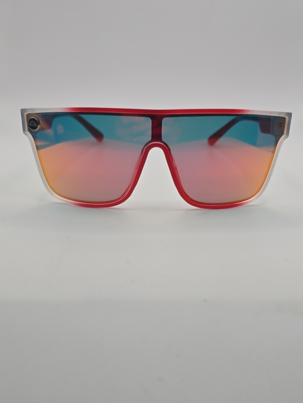 Quicksilver Red White and Blue Mirrored Shield Sunglasses